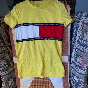 Yellow Tommy Hilfiger shirt